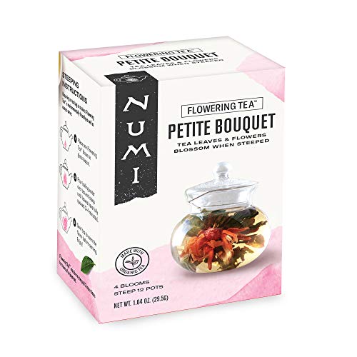 Numi Organic Tea, Tea Petite Bouquet, Flowering Tea Blossom Vari