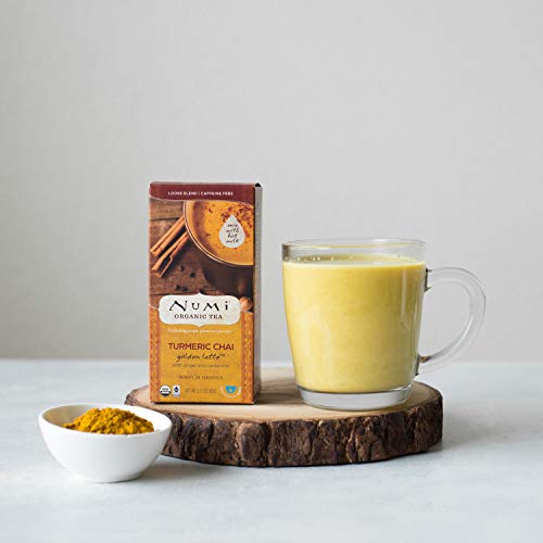 Numi Organic Tea Turmeric Chai, 24 Servings, Golden Latte Powder