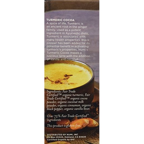 Numi Organic Tea Turmeric Cocoa, 24 Servings, Golden Latte Powde...