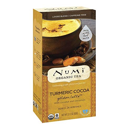 Numi Organic Tea Turmeric Cocoa, 24 Servings, Golden Latte Powde...