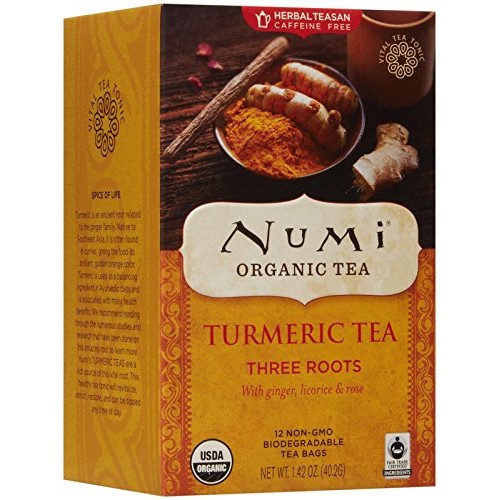 Numi Organic Tea Turmeric Tea - Three Roots - 12 Count