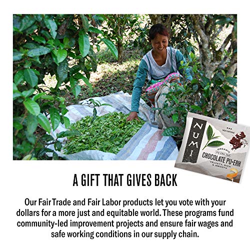 Numi Organic Tea Wander With Purpose Gift Set, 6 Flavor Variety,