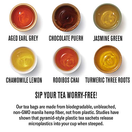 Numi Organic Tea Wander With Purpose Gift Set, 6 Flavor Variety,