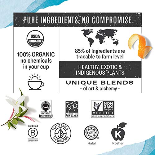 Numi Organic Tea Wander With Purpose Gift Set, 6 Flavor Variety,