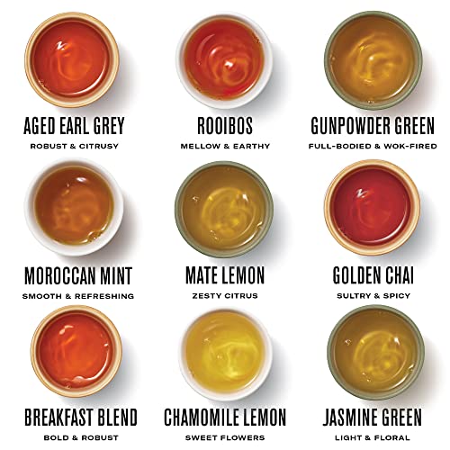 Numi Organic Tea World Of Tea Gift Set, Black, Green, Mate, Rooi