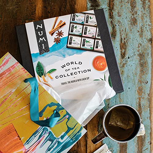 Numi Organic Tea World Of Tea Gift Set, Black, Green, Mate, Rooi