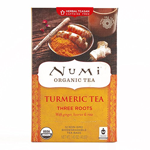 Numi Three Roots Turmeric Tea 12-Count 1.46 oz each 1 Item Per ...