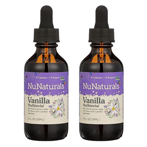 Nunaturals Vanilla Stevia Drops - All Natural Liquid Sweetener -