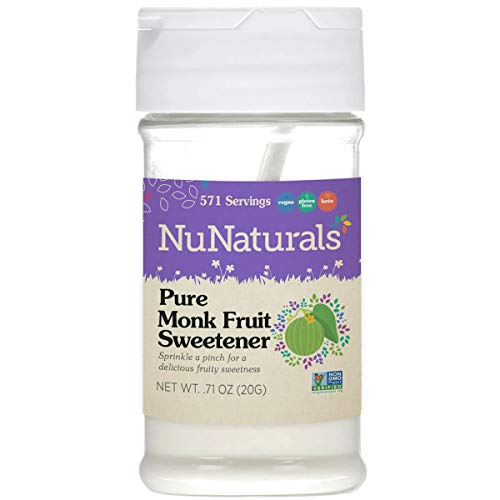 Nunaturals All Natural Pure Monk Fruit Extract Sugar Free Sweete