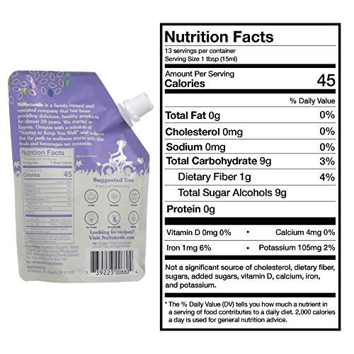 Nunaturals Flavored Sugar-Free Pourable Syrup, 3 Pack, Chocolate