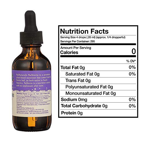 Nunaturals Nustevia Alcohol Free Liquid Stevia Drops Natural Liq
