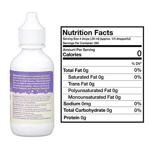 Nunaturals Nustevia Clear Extract Stevia Natural Liquid Sweetene