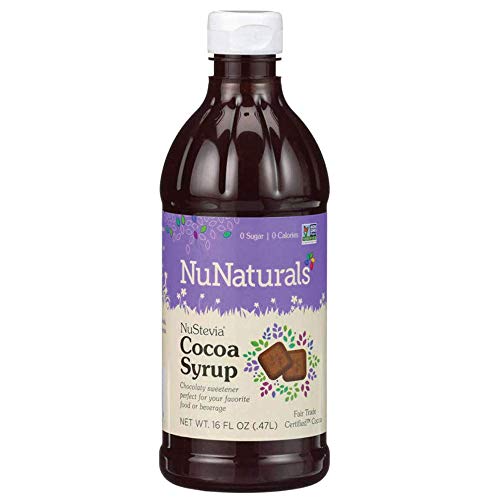 Nunaturals Nustevia Sugar-Free Cocoa Syrup Natural Stevia Sweete