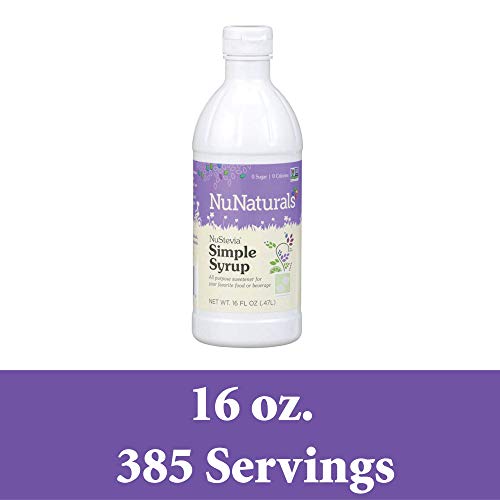 Nunaturals Nustevia Sugar-Free Simple Syrup Natural Stevia Sweet