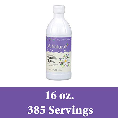 Nunaturals Nustevia Sugar-Free, Vanilla Syrup, Natural Stevia Sw
