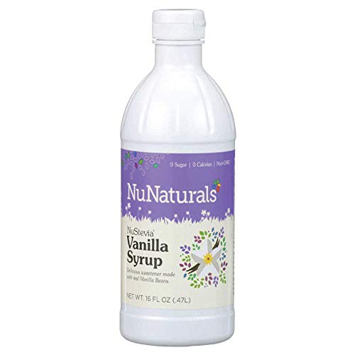 Nunaturals Nustevia Sugar-Free, Vanilla Syrup, Natural Stevia Sw