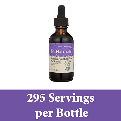 Nunaturals Plant Based Vanilla-Alcohol Free Stevia Extract Drops