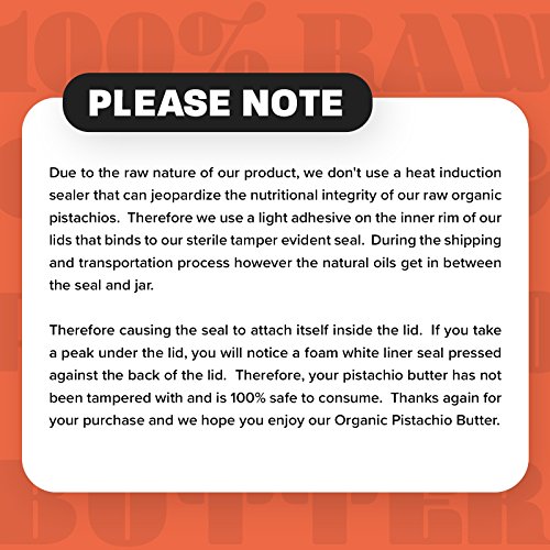 Nutrawbar, 100% Raw Pistachio Butter, Organic Superfood Spread 8Oz