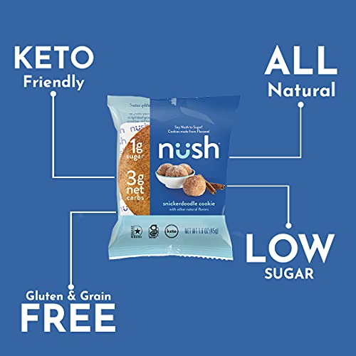 Keto Cookies By Nush - Snickerdoodle Flavor 10 Cookies - Made