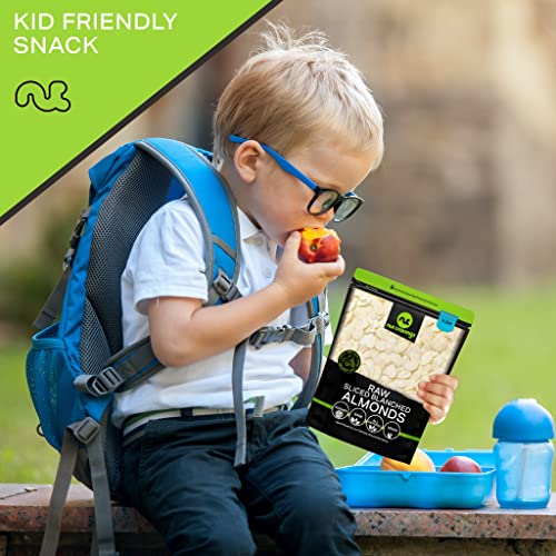 Blanched Sliced Almonds - Raw, Superior to Organic 32oz - 2 LB...