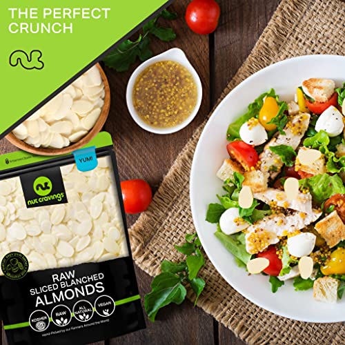 Blanched Sliced Almonds - Raw, Superior to Organic 32oz - 2 LB...