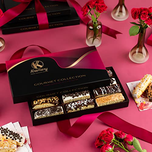 Chocolate Covered Biscotti Cookies Gift Basket 12 Count Assort...