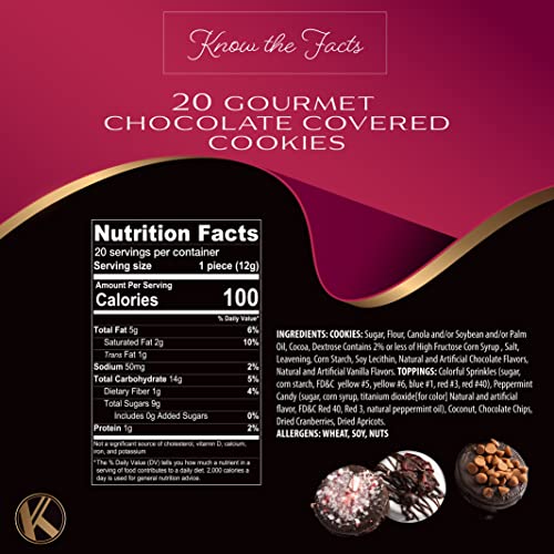 Christmas Gift Basket Holiday Chocolate Covered Sandwich Cookies