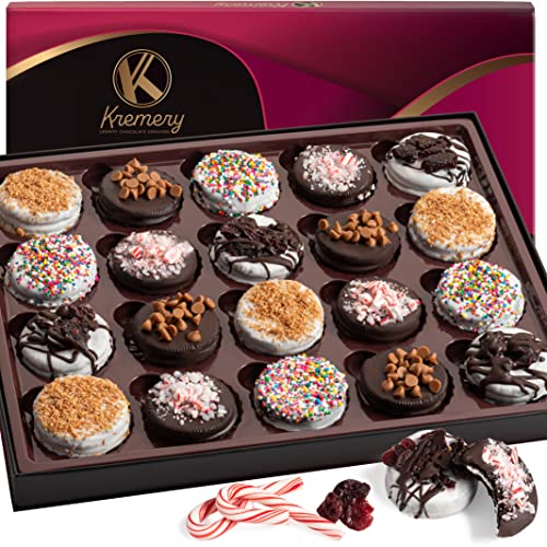 Christmas Gift Basket Holiday Chocolate Covered Sandwich Cookies