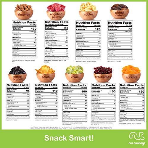 Dried Fruit &Amp; Nut Gift Basket, Pear Shaped Wood Tray 9 Mix - E