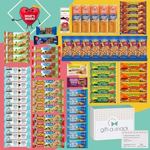 Gift A Snack - Healthy Granola Breakfast Bars, Snack Box Variety...