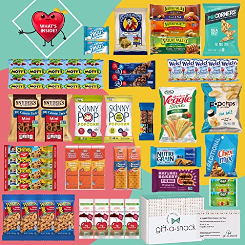 Gift A Snack - Healthy Snack Box Variety Pack Care Package + Gre...