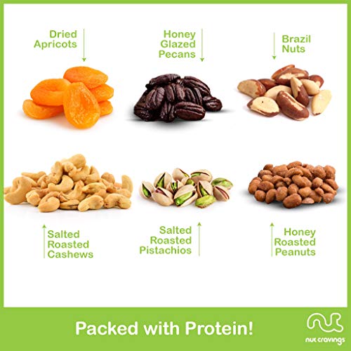 Gourmet Dried Fruit &Amp; Nut Gift Basket, Green Box 6 Bags - East