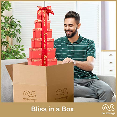 Gourmet Dried Fruit &Amp; Nut Gift Basket, Red Tower 12 Mix - Vale