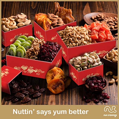 Gourmet Dried Fruit &Amp; Nut Gift Basket, Red Tower 12 Mix - Vale