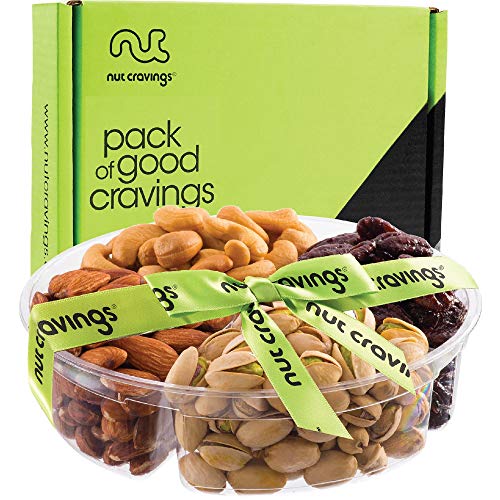 Gourmet Gift Basket Assortment, Fresh Nuts Mix Tray 4 Variety