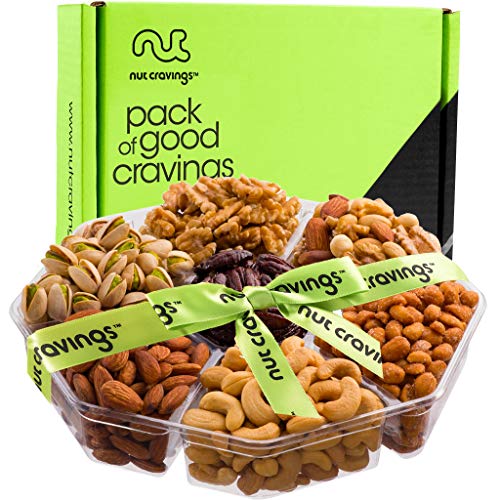 Gourmet Gift Basket, Nut Platter X Large 7 Section - Healthy F