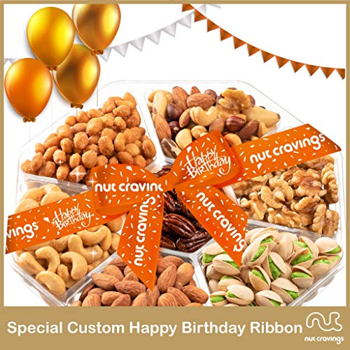 Happy Birthday Nut Gift Basket, 7 Mix Tray - Valentine Food Ar