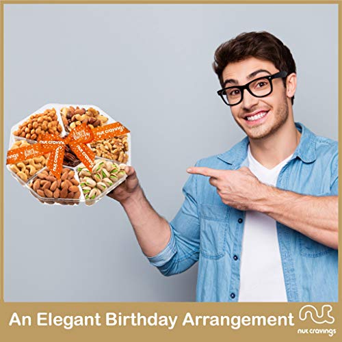 Happy Birthday Nut Gift Basket, 7 Mix Tray - Valentine Food Ar