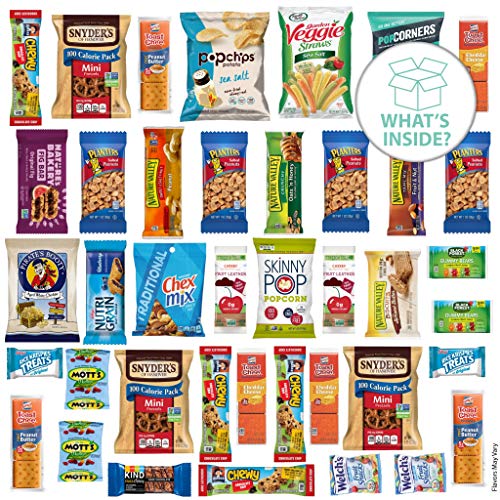 Healthy Snack Box Variety Pack 40 Count Easter Gift Basket - C