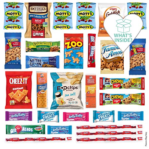 Heart Shaped Snack Box Variety Pack 30 Count Easter Candy Gift