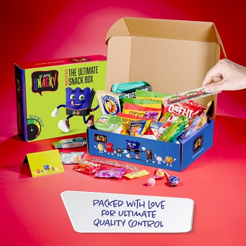 I AM Snacky - Snack Box Variety Pack Care Package + Greeting Car...