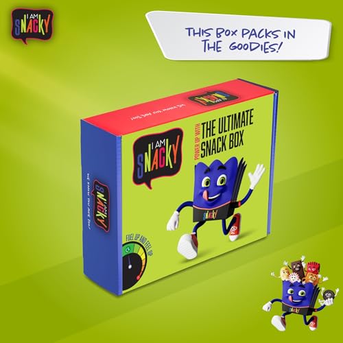 I AM Snacky - Snack Box Variety Pack Care Package + Greeting Car...