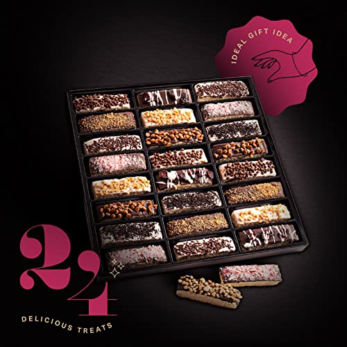 Kremery - Chocolate Covered Biscotti Cookies Gift Basket 24 Cou...