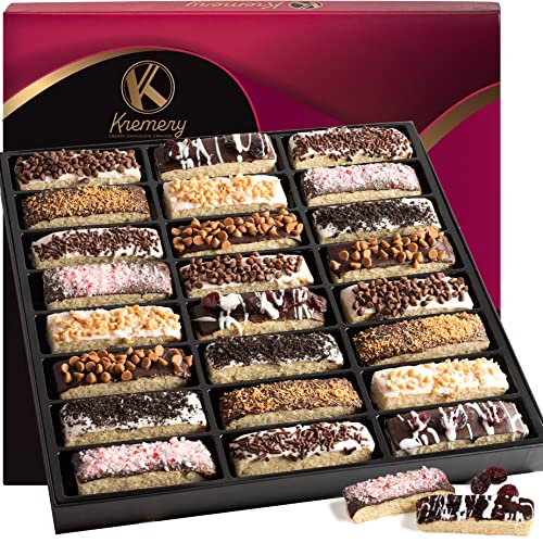 Kremery - Chocolate Covered Biscotti Cookies Gift Basket 24 Cou...