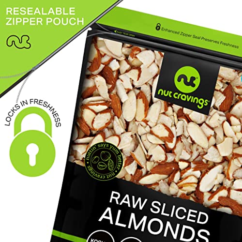 Natural Sliced Almonds - Raw, Superior to Organic 32oz - 2 LB ...