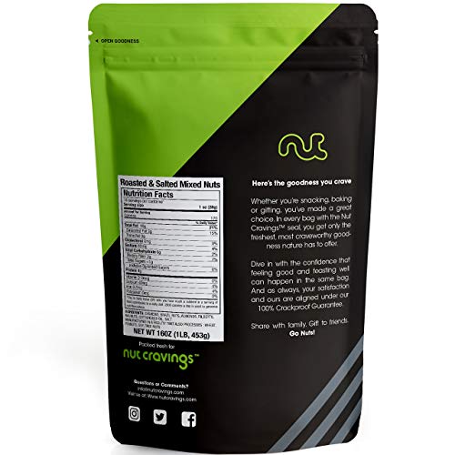 Nut Cravings Extra Fancy Mixed Nuts – Roasted &Amp; Salted 1 Pound