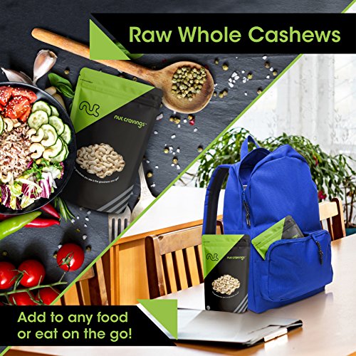 Nut Cravings Raw Whole Cashews 2 Pounds – Fresh, Unsalted, Unr