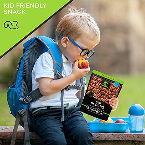 Raw Pecans Halves & Pieces, Unsalted, Shelled, Superior to Organ...