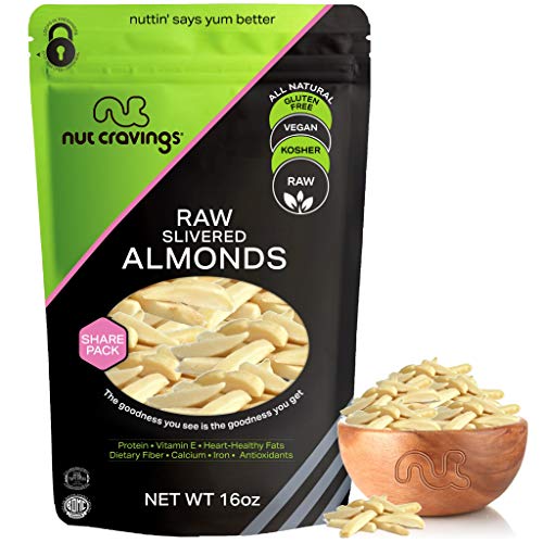 Raw Slivered Almonds - Unsalted, Superior To Organic 16Oz - 1 P