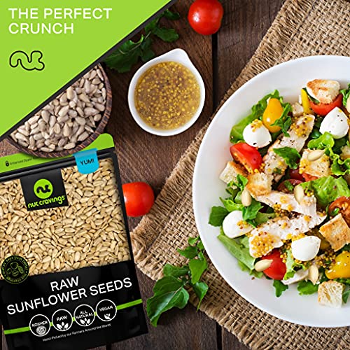 Raw Sunflower Seeds Kernels to eat, Unsalted, Shelled Hulled, Su...